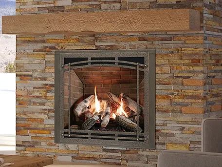 Ambiance Rough Sawn Beam Mantel