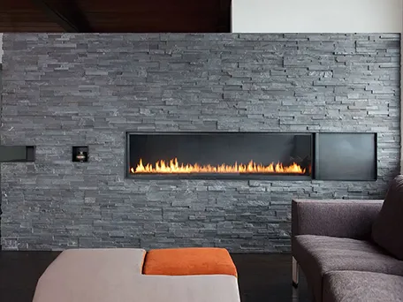 Charcoal Stacked Stone