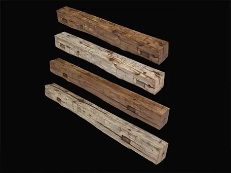 Magra Hearth - Natural Wood, Rustic Barn, Chiseled Stone & Post and Beam